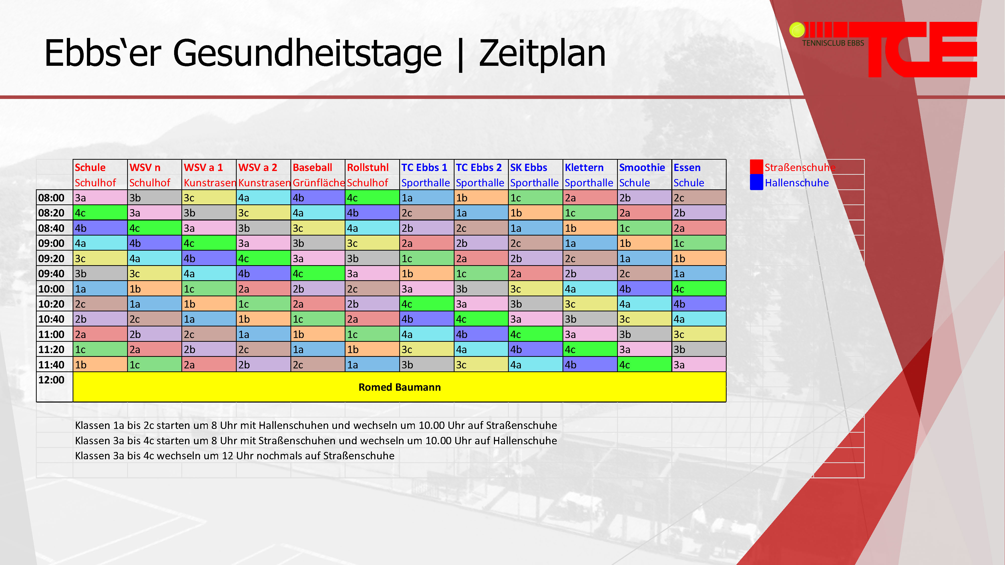 Zeitplan